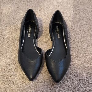 NWT Kenneth Cole Carmina Half D'Orsay Leather Flat (7.5)
